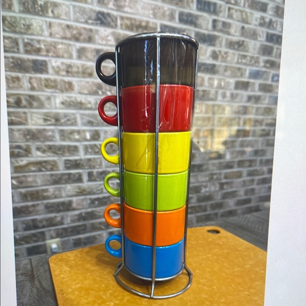 Colorful Stacking Mug Set